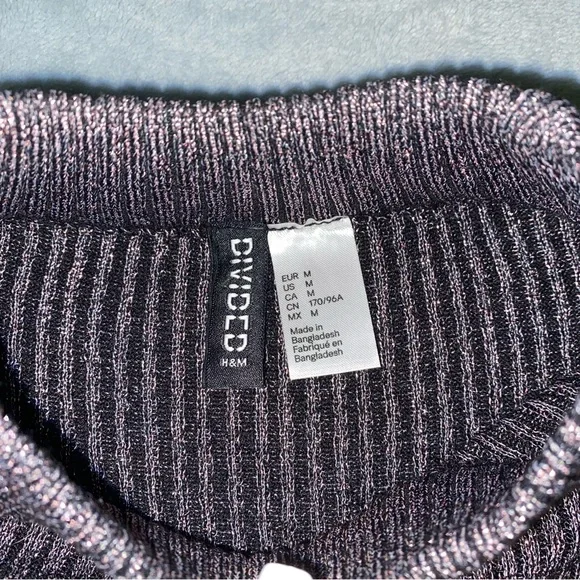 H&M Sparkly Ribbed Knit Top - Picture 2 of 3